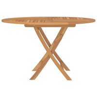 Thumbnail for Gartentisch Klappbar Ø 120x75 cm Massivholz Teak