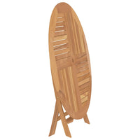 Thumbnail for Gartentisch Klappbar Ø 120x75 cm Massivholz Teak