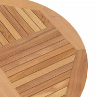 Thumbnail for Gartentisch Klappbar Ø 120x75 cm Massivholz Teak