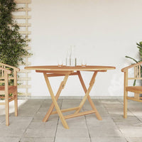 Thumbnail for Gartentisch Klappbar Ø 120x75 cm Massivholz Teak