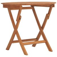 Thumbnail for Gartentisch Klappbar Ø 85x75 cm Massivholz Teak