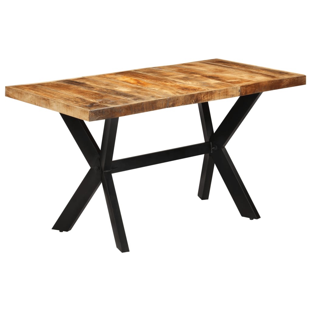 Esstisch 140x70x75 cm Massives Raues Mangoholz