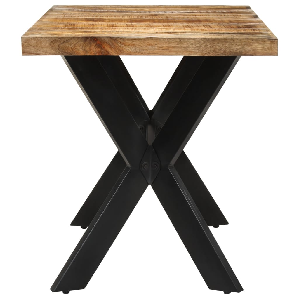 Esstisch 140x70x75 cm Massives Raues Mangoholz
