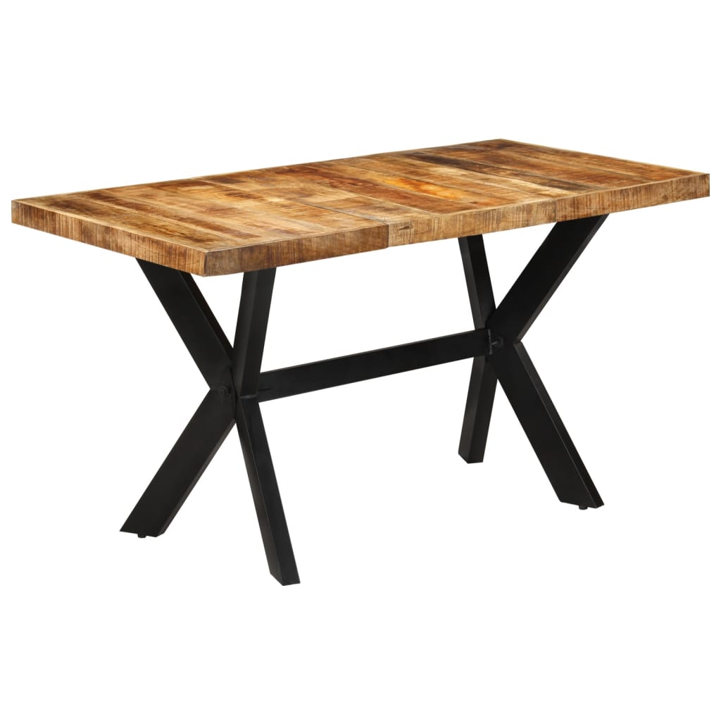 Esstisch 140x70x75 cm Massives Raues Mangoholz