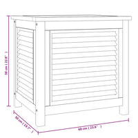 Thumbnail for Gartenbox mit Beutel 60x50x58 cm Massivholz Teak