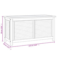 Thumbnail for Gartenbox mit Beutel 114x50x58 cm Massivholz Teak