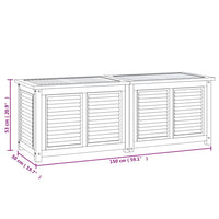 Thumbnail for Gartenbox mit Beutel 150x50x53 cm Massivholz Teak