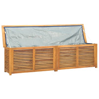 Thumbnail for Gartenbox mit Beutel 200x50x53 cm Massivholz Teak