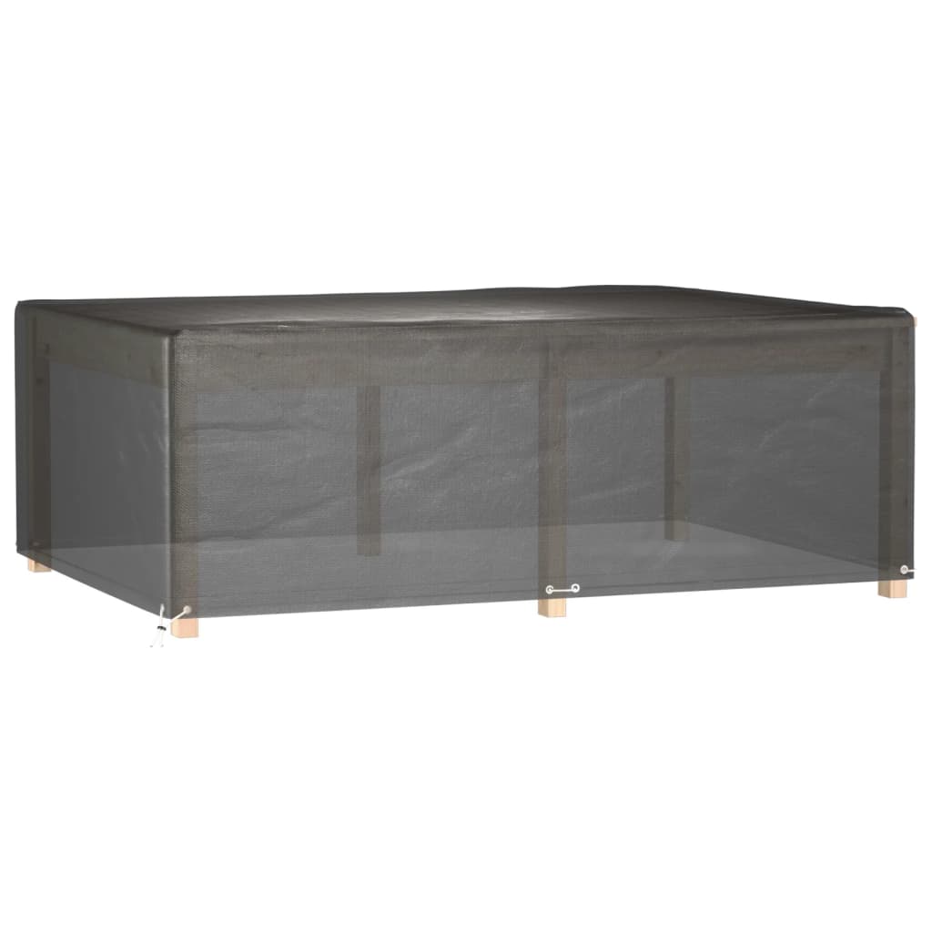 Gartenmöbel-Abdeckung 12 Ösen 230x165x80 cm Rechteckig
