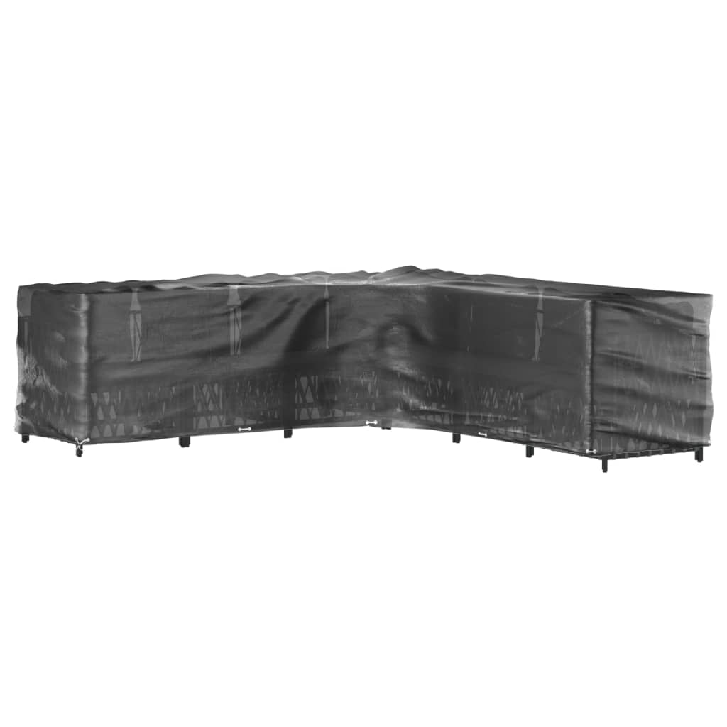 Gartenmöbel-Abdeckung in L-Form 18 Ösen 220x285x80 cm