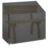 Thumbnail for Abdeckung für Gartenbank 8 Ösen 130x70x70/88 cm Polyethylen