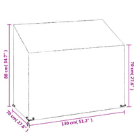 Thumbnail for Abdeckung für Gartenbank 8 Ösen 130x70x70/88 cm Polyethylen