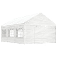 Thumbnail for Pavillon mit Dach Weiß 6,69 x 4,08 x 3,22 m Polyethylen