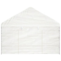 Thumbnail for Pavillon mit Dach Weiß 6,69 x 4,08 x 3,22 m Polyethylen