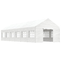 Thumbnail for Pavillon mit Dach Weiß 13,38x4,08x3,22 m Polyethylen