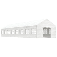 Thumbnail for Pavillon mit Dach Weiß 17,84x4,08x3,22 m Polyethylen