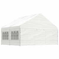 Thumbnail for Pavillon mit Dach Weiß 4,46x5,88x3,75 m Polyethylen