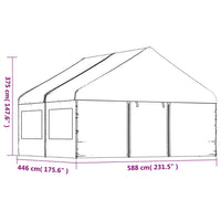 Thumbnail for Pavillon mit Dach Weiß 4,46x5,88x3,75 m Polyethylen