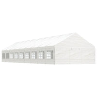 Thumbnail for Pavillon mit Dach Weiß 20,07x5,88x3,75 m Polyethylen
