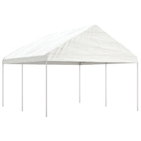 Thumbnail for Pavillon mit Dach Weiß 4,46x4,08x3,22 m Polyethylen