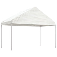 Thumbnail for Pavillon mit Dach Weiß 4,46x4,08x3,22 m Polyethylen
