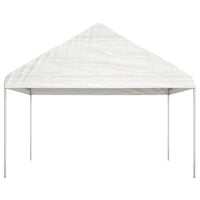 Thumbnail for Pavillon mit Dach Weiß 4,46x4,08x3,22 m Polyethylen