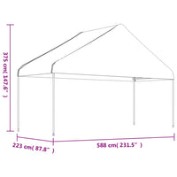 Thumbnail for Pavillon mit Dach Weiß 20,07x5,88x3,75 m Polyethylen
