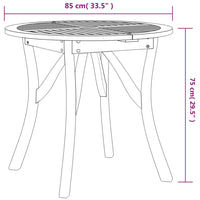Thumbnail for Gartentisch Ø 85 cm Massivholz Akazie