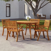 Thumbnail for Gartentisch 150x90x75 cm Massivholz Akazie