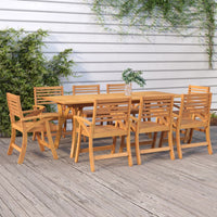 Thumbnail for Gartentisch 200x90x75 cm Massivholz Akazie