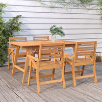 Thumbnail for Gartentisch 150x90x75 cm Massivholz Akazie