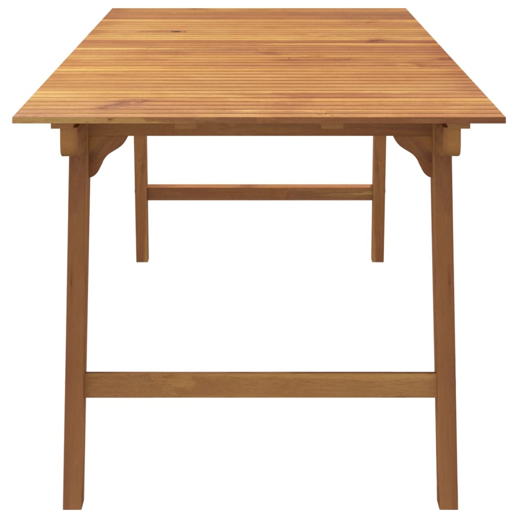 Gartentisch 200x90x75 cm Massivholz Akazie