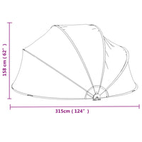 Thumbnail for Pool-Kuppel Rund 315x158 cm PVC