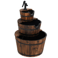 Thumbnail for Gartenbrunnen mit Pumpe 60x60x94 cm Massivholz Tanne