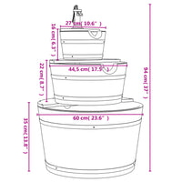 Thumbnail for Gartenbrunnen mit Pumpe 60x60x94 cm Massivholz Tanne