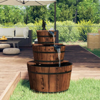 Thumbnail for Gartenbrunnen mit Pumpe 60x60x94 cm Massivholz Tanne