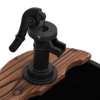 Thumbnail for Gartenbrunnen mit Pumpe 44,5x44,5x58 cm Massivholz Tanne