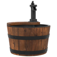 Thumbnail for Gartenbrunnen mit Pumpe 28x28x34,5 cm Massivholz Tanne