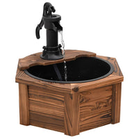 Thumbnail for Gartenbrunnen mit Pumpe 57x57x53 cm Massivholz Tanne