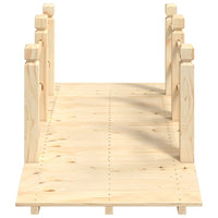 Thumbnail for Gartenbrücke mit Geländer 150x67x56 cm Massivholz Fichte
