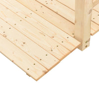 Thumbnail for Gartenbrücke mit Geländer 150x67x56 cm Massivholz Fichte
