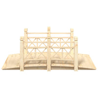 Thumbnail for Gartenbrücke mit Geländer 150x67x56 cm Massivholz Fichte