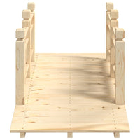 Thumbnail for Gartenbrücke mit Geländer 150x67x56 cm Massivholz Fichte