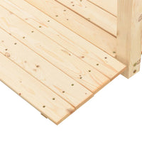 Thumbnail for Gartenbrücke mit Geländer 150x67x56 cm Massivholz Fichte