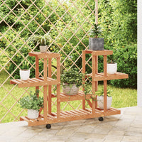 Thumbnail for Blumenständer mit Rollen 110x25x78 cm Massivholz Tanne
