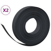 Thumbnail for Rasenkanten 2 Stk. Schwarz 10 m 10 cm Polyethylen