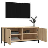 Thumbnail for TV-Schrank mit Türen Sonoma-Eiche 102x35x45 cm Holzwerkstoff