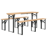 Thumbnail for 3-tlg. Biertisch-Set Klappbar Massivholz Tanne
