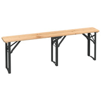 Thumbnail for 3-tlg. Biertisch-Set Klappbar Massivholz Tanne