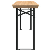 Thumbnail for 3-tlg. Biertisch-Set Klappbar Massivholz Tanne